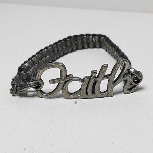 Unbranded Metal bracelet FAITH 6"